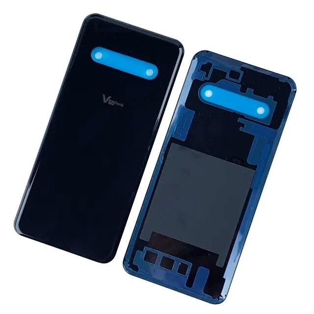 100% оригинальная стеклянная задняя крышка для LG V60 ThinQ 5G, задняя крышка корпуса, крышка батарейного отсека, задняя крышка с заменой объектива камеры