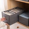 Pants Storage Box with Multiple Compartments Foldable Closet Organizers Separation Boxes for Jeans Trousers Storage Bins