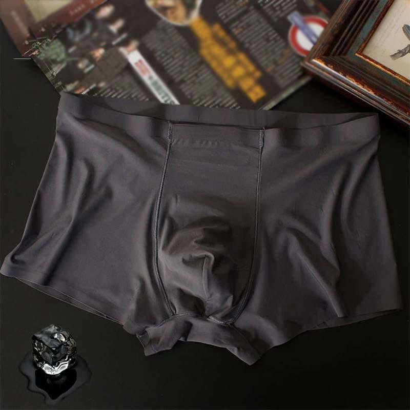 Vogue L-XXXL антибактериальные 3D спандекс популярные 1 шт роскошные боксеры бесшовные ледяной шелк высокое качество горячая распродажа нижнее белье шорты мужские