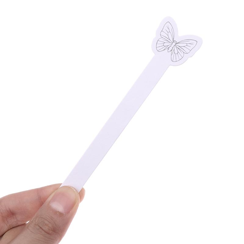 100 Pcs Aromatherapy Fragrance Perfume Essential Oils Test Paper Strips Butterfly Pattern Perfume Test Paper 115*10Mm