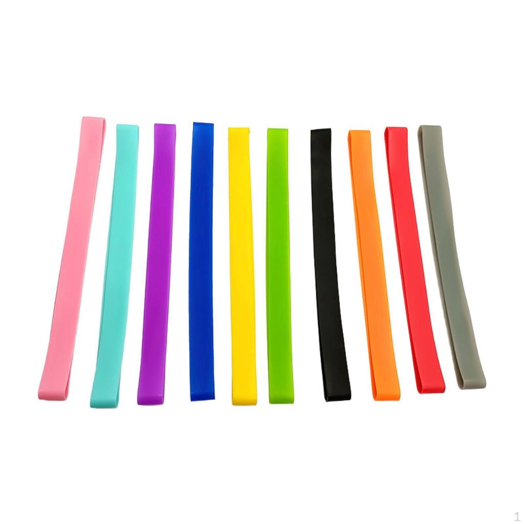 10Pcs Silicone Bands for Packing Tableware And Household Items