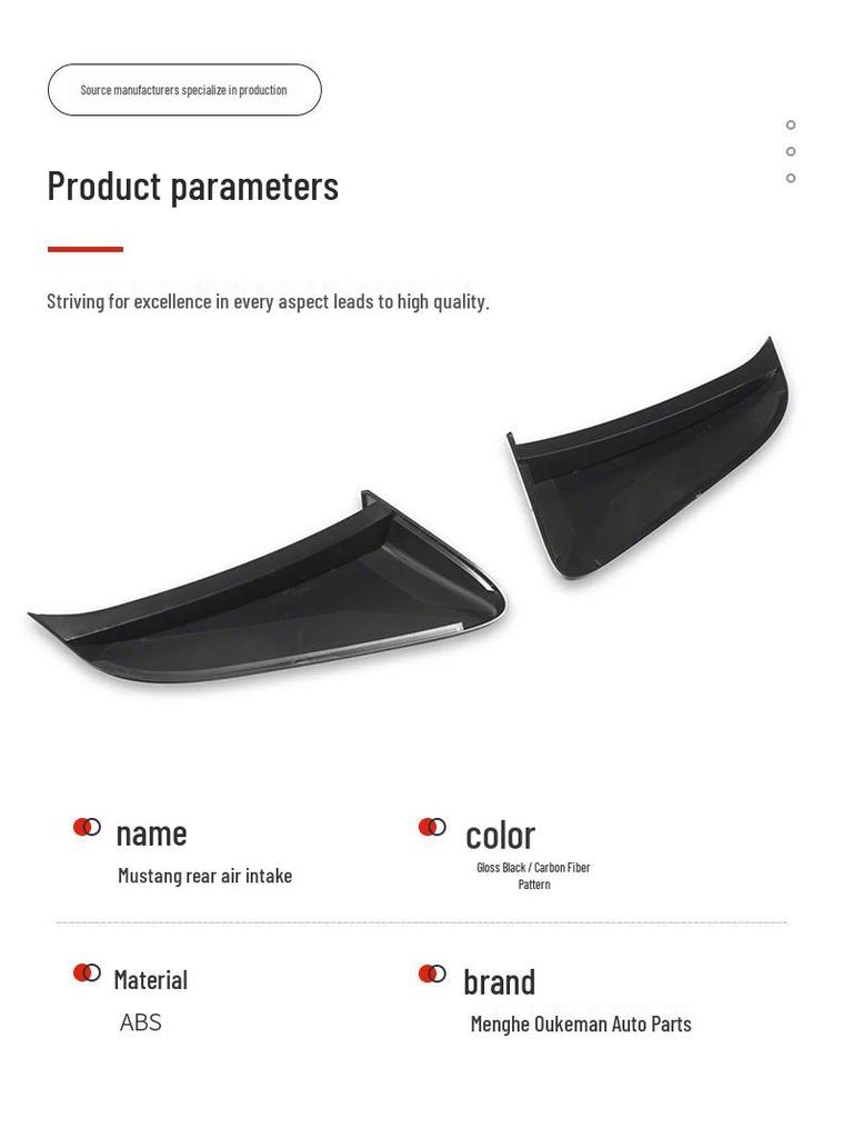 Ford Mustang 2024 Side Air Intake Mod & S650 Rear Spoiler Decal