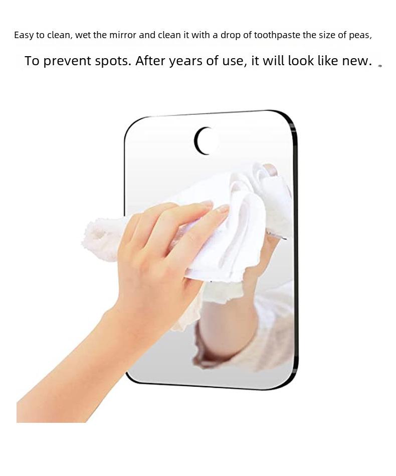 Antifog Bathroom Acrylic Mirror Shaving For Men