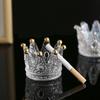 Французский стиль Ретро Корона Стеклянный подсвечник Ароматерапия Подсвечник Органайзер для мелких украшений Реквизит для создания романтической атмосферы