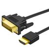 Twozoh 4K HDMI DVI кабель-переходник 1M двунаправленный совместимый DVI HDMI кабель-переходник мягкий легкий стандартный совместимый 1.4 1080P/4K@60HZ