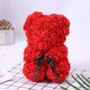 25cm Romantic Fake Rose Flower Foam Bear Doll Valentines Day Birthday Xmas