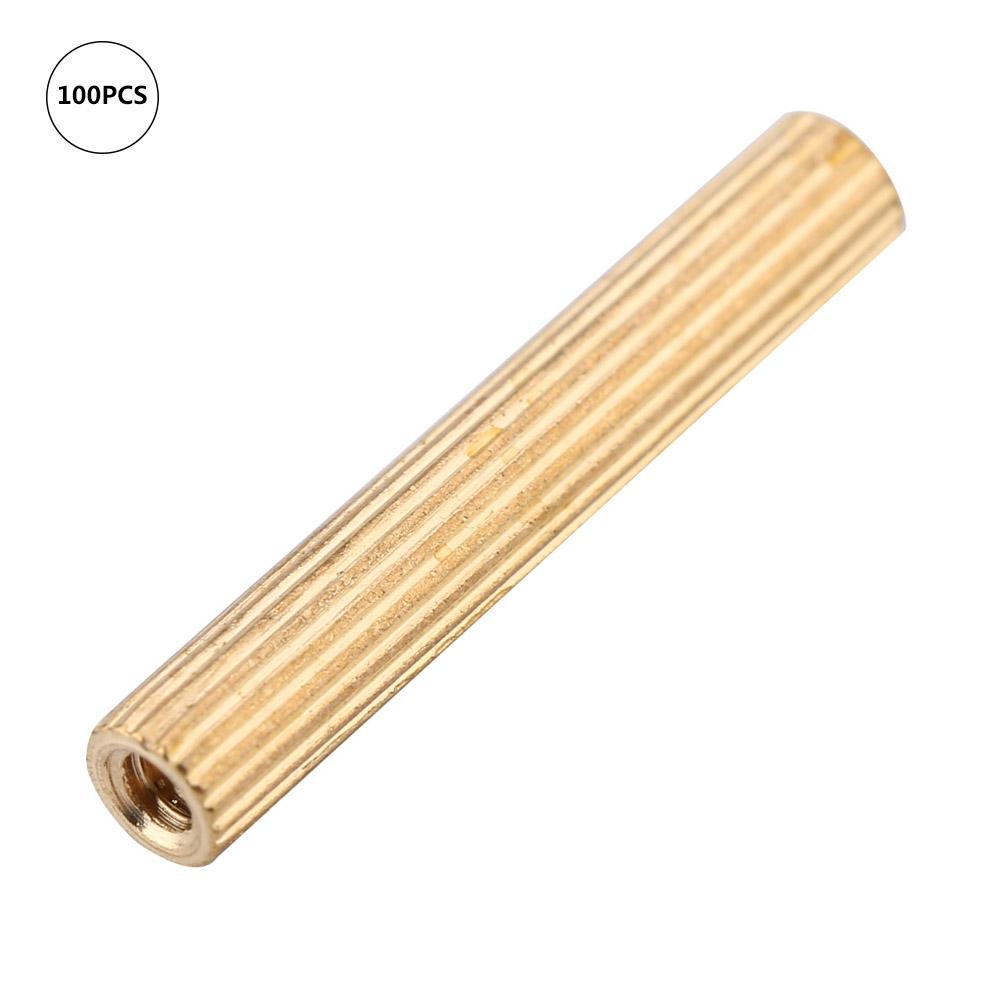 100 шт. M2 Латунная Гайка-Гайка Прокладка Стойка для печатной платы Крепежный элемент Аксессуар (M2*18)