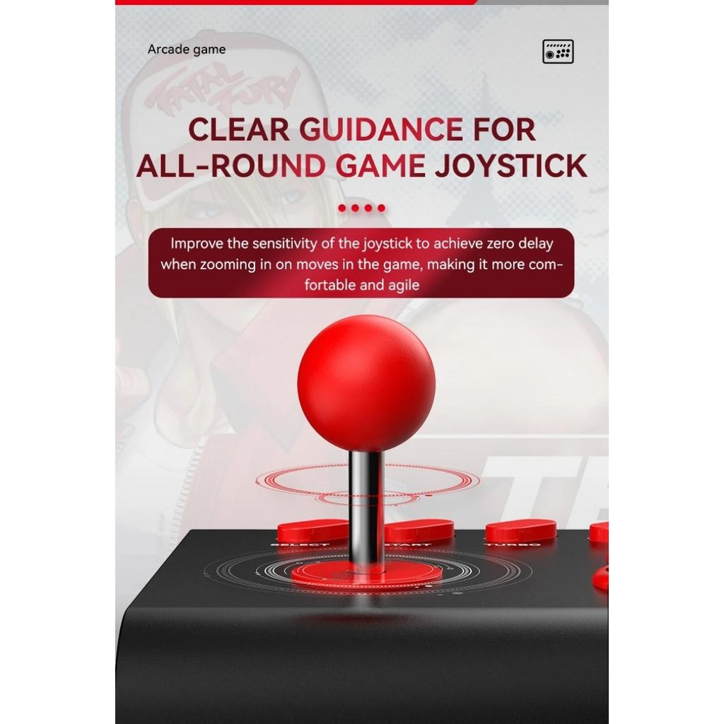 BSD-Y02 Wireless Arcade Stick Games Control Rocker for PS4/Switch Console Controller PC TV Android IOS Phones Fight Stick Joystick Gamepad Accessories