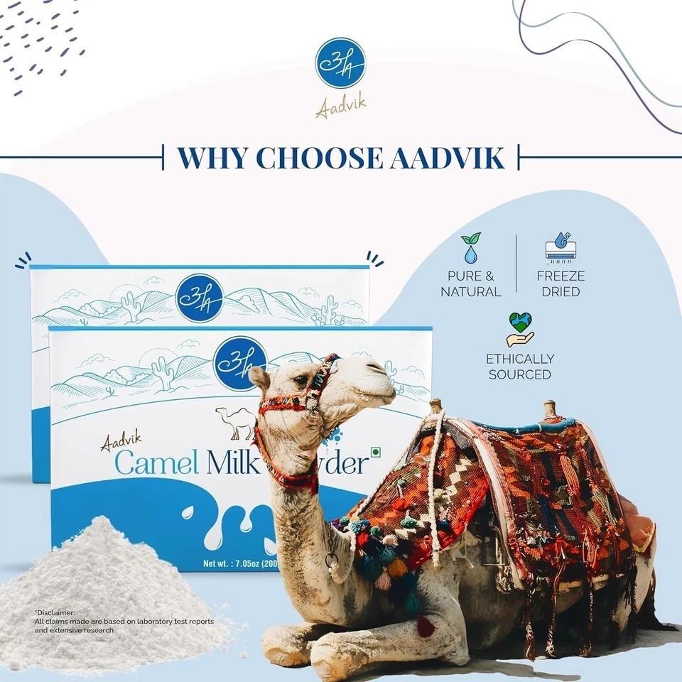 Camel Milk Powder for Overall Health Pure, Natural & Freeze-Dried 200 gm
