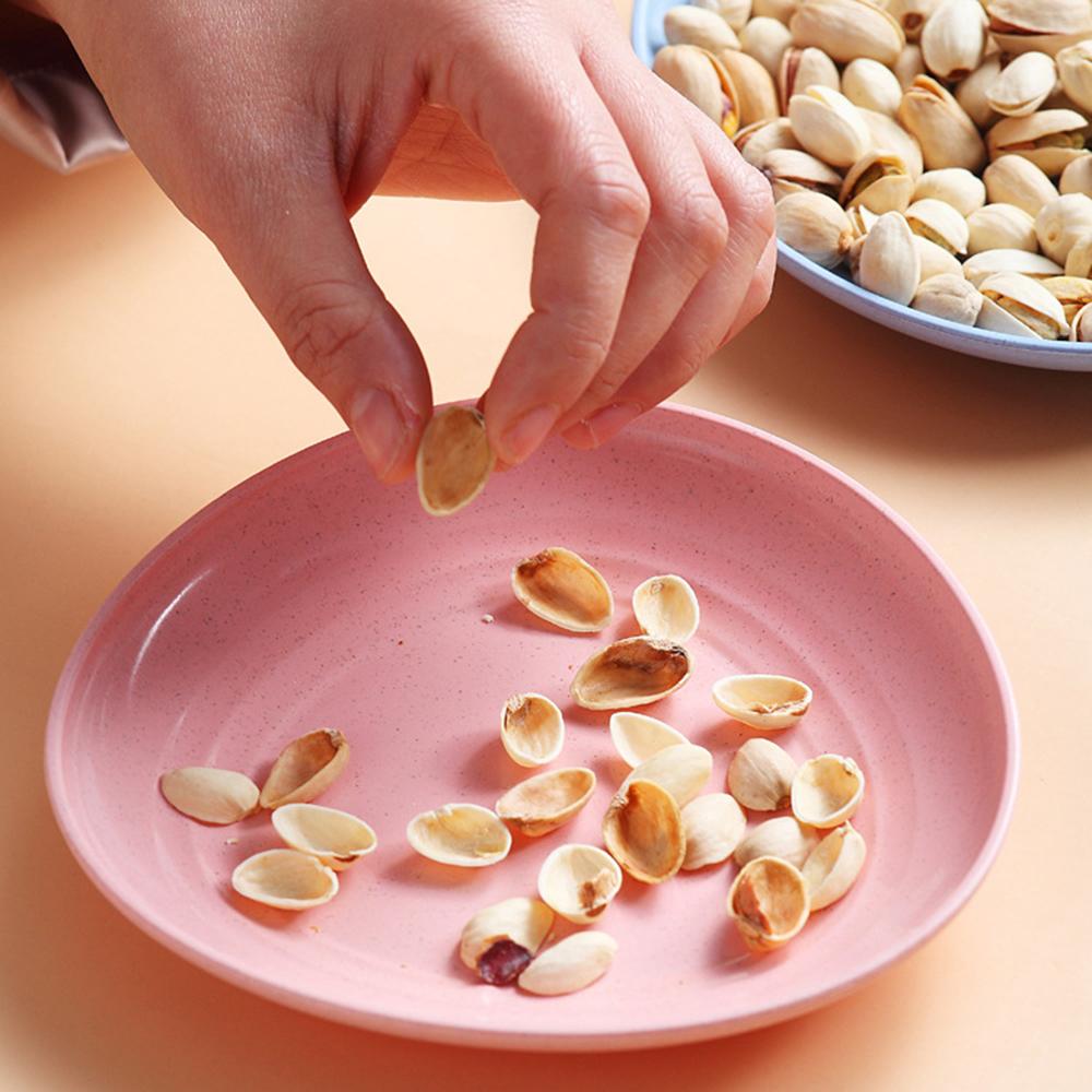 5 шт./компл., посуда из пшеничной соломы, блюдо с костями, домашнее блюдо с костями, стол, тарелка для сортировки мусора, блюдо для закусок с фруктами, блюдо для торта, десертная тарелка