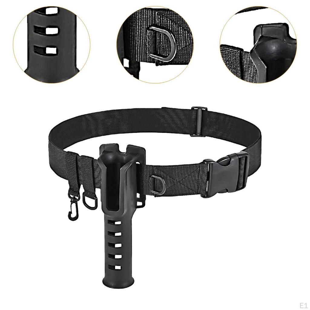 Fishing Rod Holder Adjustable Wading Belt Nylon Supplies Professional for