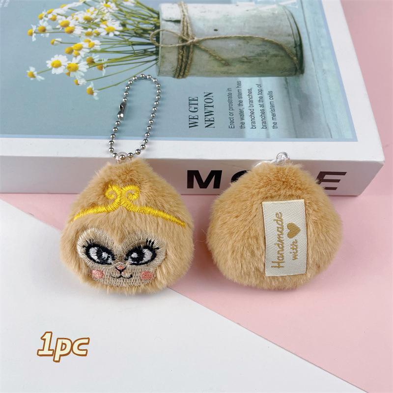 Мультяшная плюшевая кукла-обезьянка, брелок, подвеска, милая брошь в виде маленькой обезьянки, украшения для рюкзака, аксессуары, подарки на день рождения