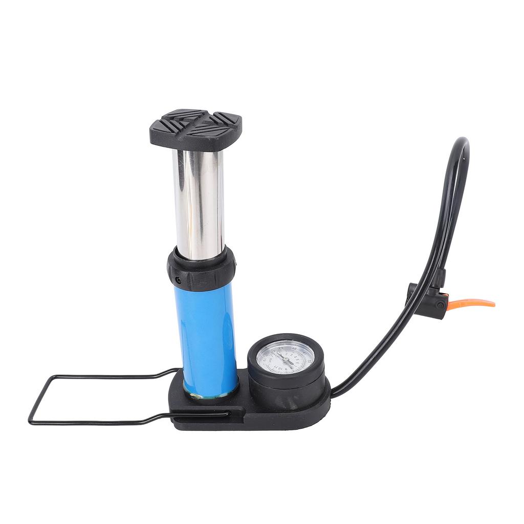 Велосипедный ножной насос с манометром 120 фунтов на кв. дюйм, эффективное использование, портативный велосипедный напольный насос, насос для накачивания шин