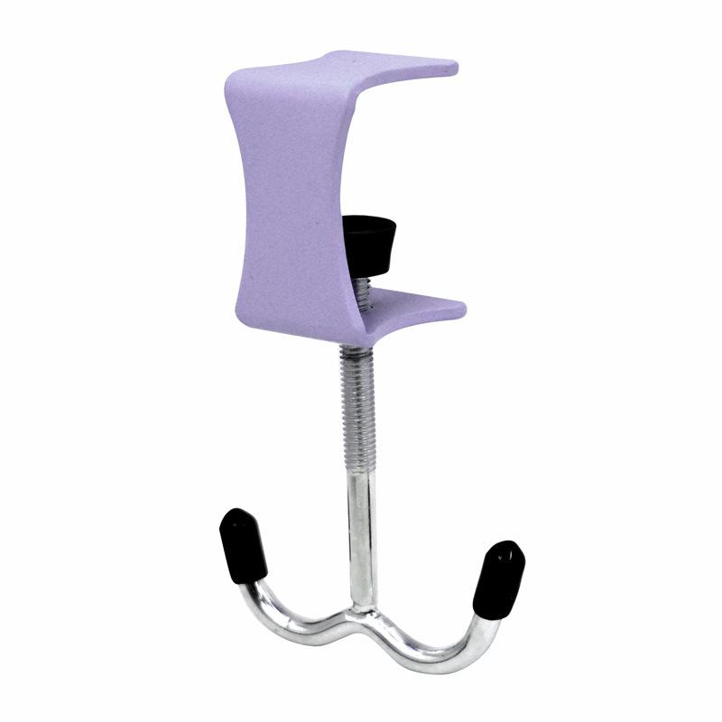 1 шт. Многофункциональный двойной крючок Крючок для школьной сумки Настольное съемное устройство для подвешивания мобильной сумки Крючок для сумки на боковую сторону стола Без перфорации Прочный крючок для сумки