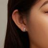 BSE727 Sterling Silver S925 Shooting Star Earrings Pentagram Ear Zirconia Dreamy Sweet Earrings