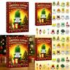 Emotional Support Christmas Countdown Calendar Toy With Woven Material For Family And Kids Fun