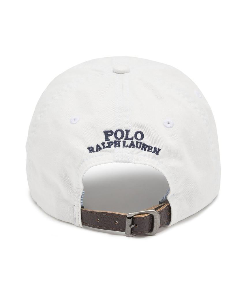 Кепка-бейсболка POLO RALPH LAUREN из эластичного хлопкового твила - Белая
