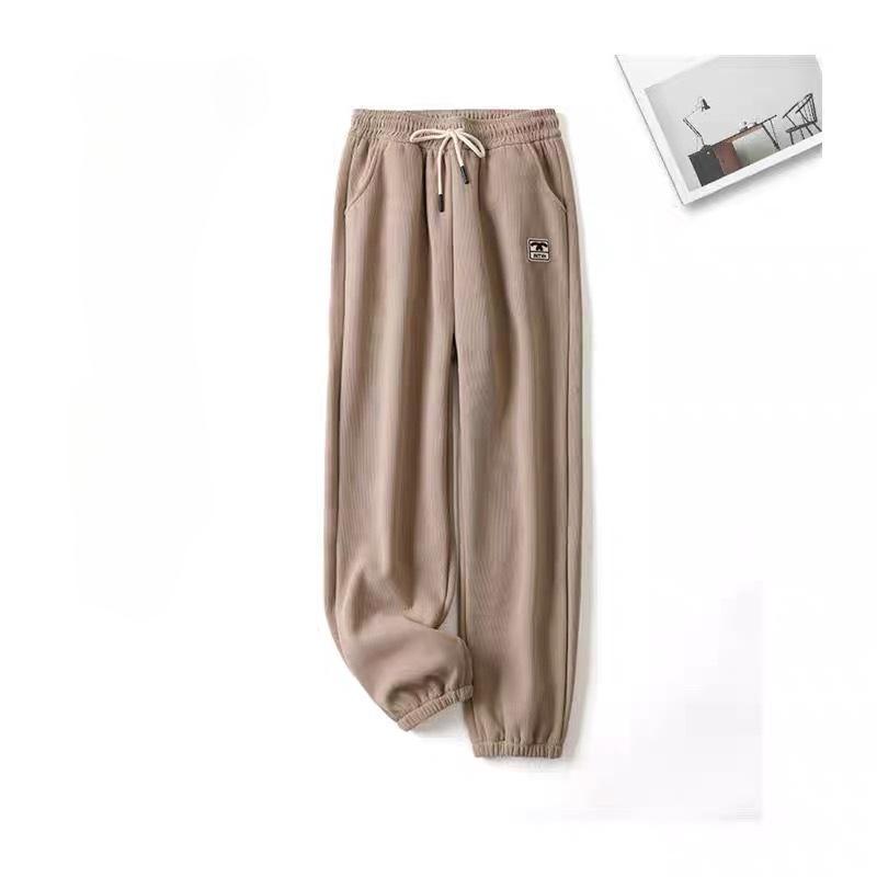 Зимние теплые штаны Зимние санитарные штаны с утолщенным хлопком Женские вертикальные полосы для похудения и свободного кроя Женские брюки