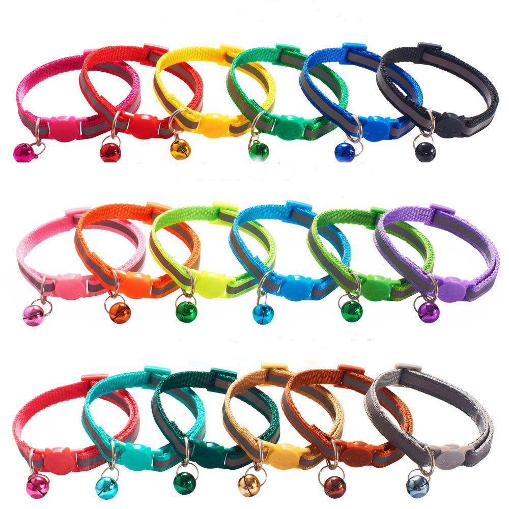 New Breakaway Adjustable Kitten Safety Quick Release Cat Collar Reflective