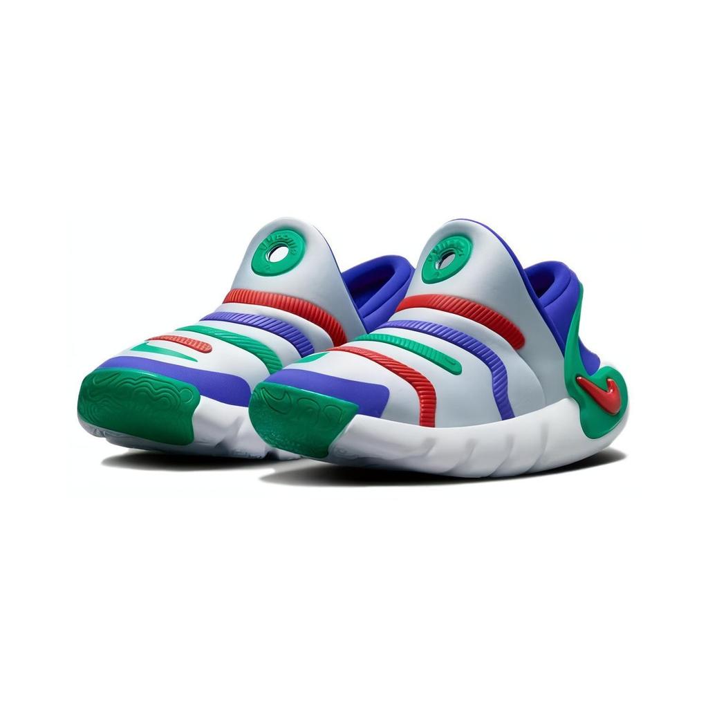 Nike Dynamo 2 EasyOn PS Football Серые детские кроссовки Персидско-фиолетовый Stadium-Green Picante-Red FD0553-002