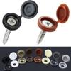 100 Pcs Decorative Cover Screw Decorative Cover Furniture Decorative Folding Cap Protective Covers Plastic Hardware Screw Caps