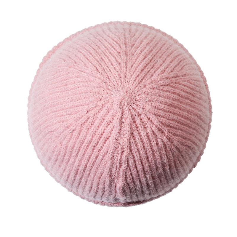 Однотонная шапка Осень Зима Женская Теплая Защита Ушей Вязаная шапка Мужская Шапка-чулок Лыжная Шапка-бини EMA