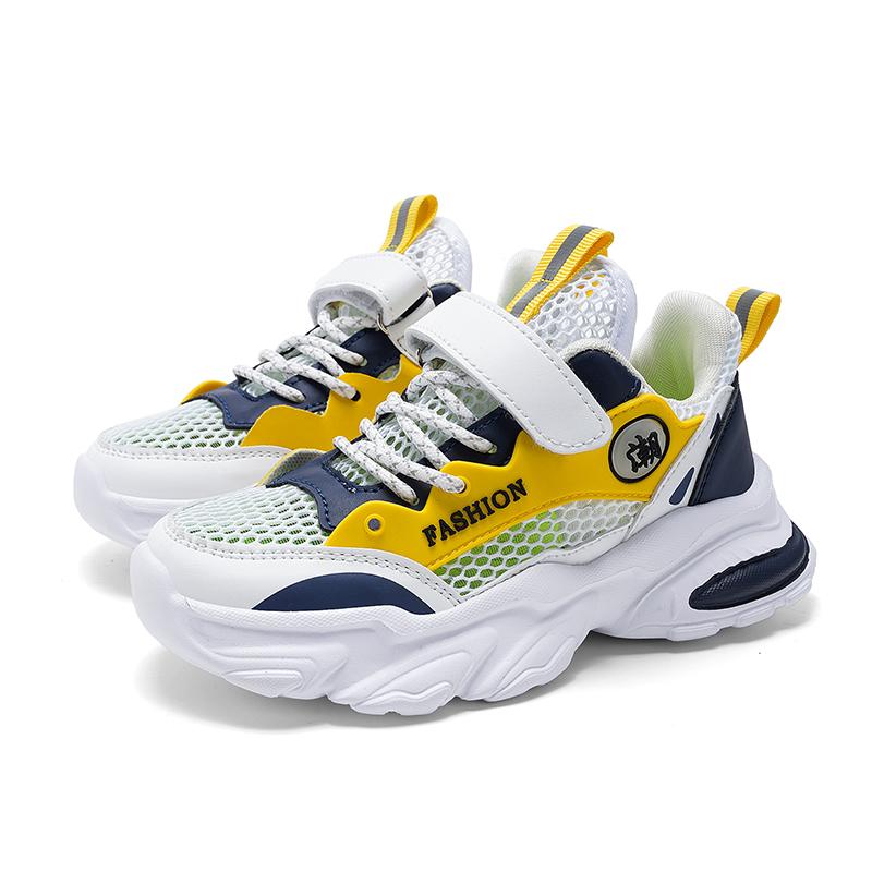 Summer Single Net Breathable Boys Sport Shoes Children Sneakers Rubber Leisure Trainers Casual Kids Sneakers Sizes 28-40