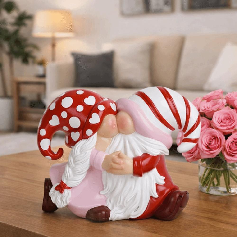Decorative Valentine's Day Decor Romantic Heart Ornament Cute Heart Dwarf Figurine  Lover Gift