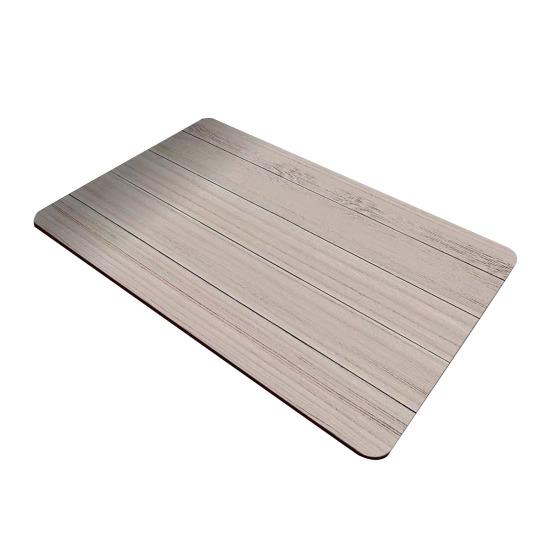Коврик для пола с текстурой дерева Диатомовая земля Абсорбирующий коврик для ванной Современный Быстросохнущий Нескользящий Коврик для ванной для душа Кухни Прихожей