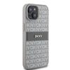 Etui Dkny Leather Mono Stripe & Metal Logo Na Iphone 15 / 14 / 13 - Beżowe