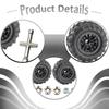 4Pcs RC Car Wheels and Tires Set 85mm Easy Installation Black Spare Parts Replacement for 16101Pro