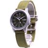 Мужской SNK805K2 (Seiko5 Military GR Нейлон) Круглые часы из нержавеющей стали, зеленые, аналоговые