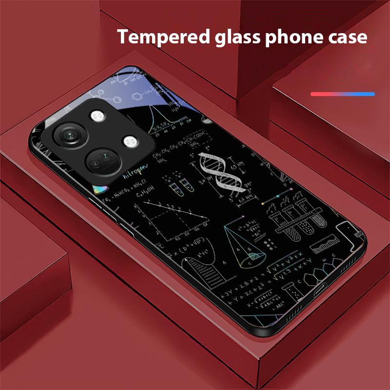 Учебные элементы для OnePlus Nord 3 5 6T 7 Pro 8 12 10T Reno8 Lite 5G 10R Nord N30 Чехол для телефона из закаленного стекла с твердой оболочкой Черный