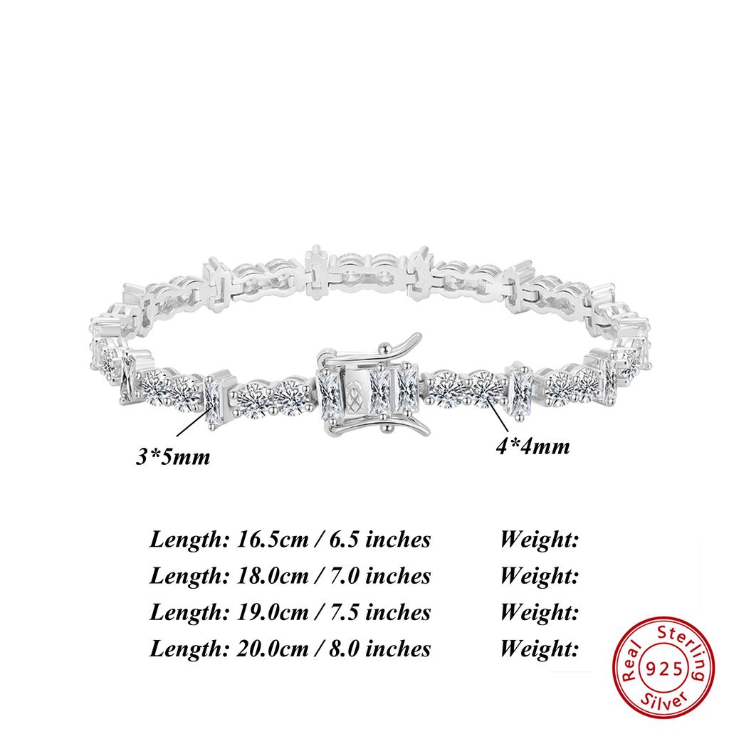 ORSA JEWELS Изящный браслет-цепочка из серебра S925 с овальным цирконием Винтажный дизайн Ретро Предпочтительный аксессуар для вечеринок Предпочтительный подарок для женщин SB208