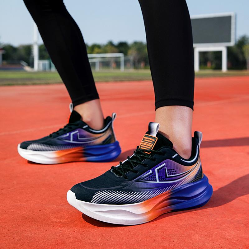 Мужские контрастные цветные спортивные баскетбольные кроссовки для бега в уличном стиле, кроссовки для студентов, большие размеры для бега