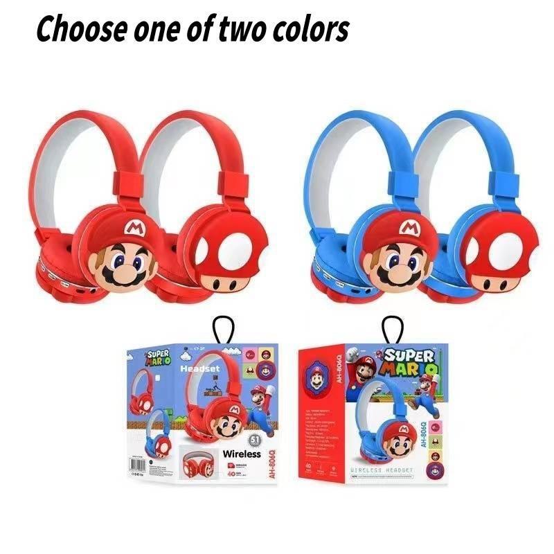 Милые беспроводные Bluetooth-наушники в мультяшном стиле Ah-806 Mario Большее время работы от аккумулятора