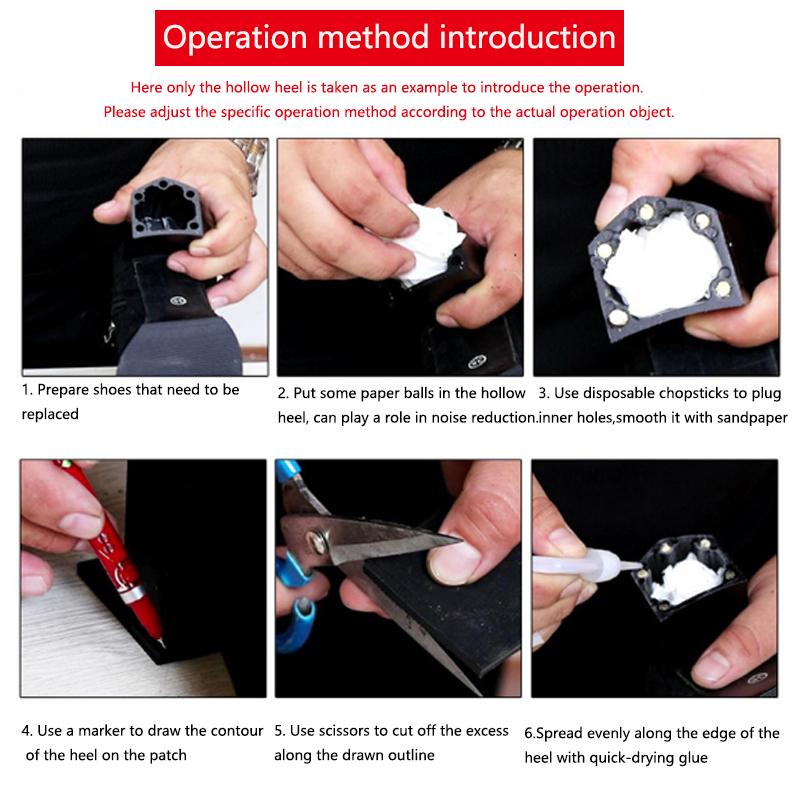 Лист для замены резиновой подошвы для ремонта обуви, заплатка, каблуки, сандалии, подошва, стельки, противоскользящая защита подошвы обуви, накладки на каблук