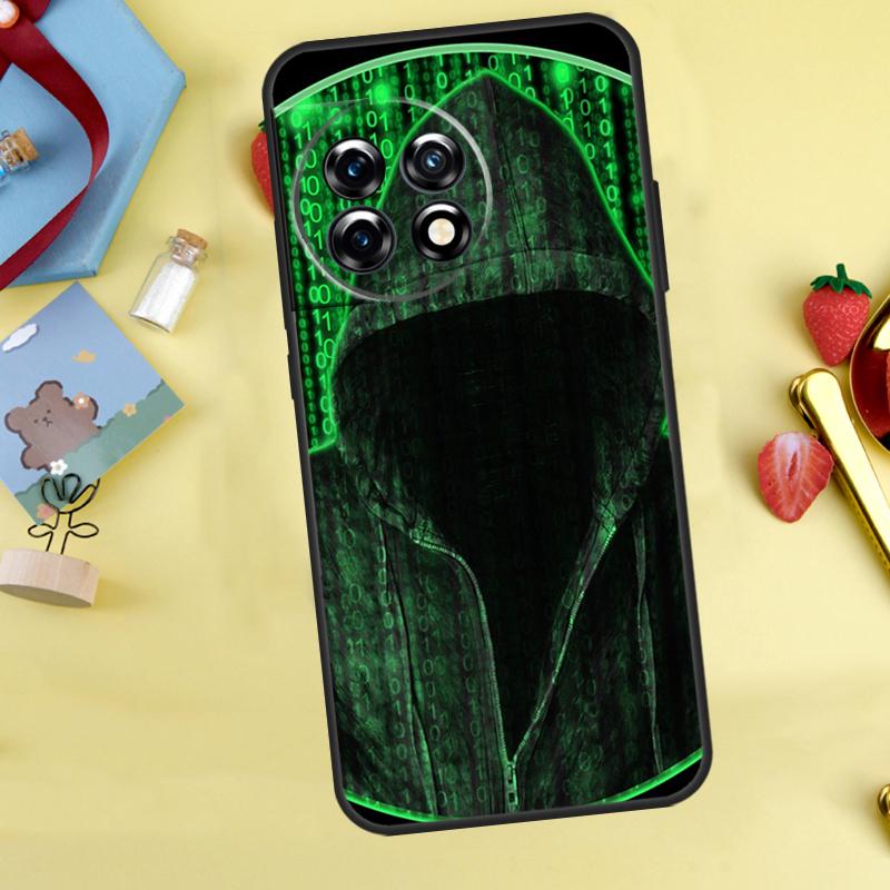 Хакерская Бинарная Матрица Дождь Для OnePlus Nord 2 2T CE 3 Lite N10 N20 N100 Ace 8 Pro 9 Pro 10 Pro 8T 9R 10T 10R 11 Чехол