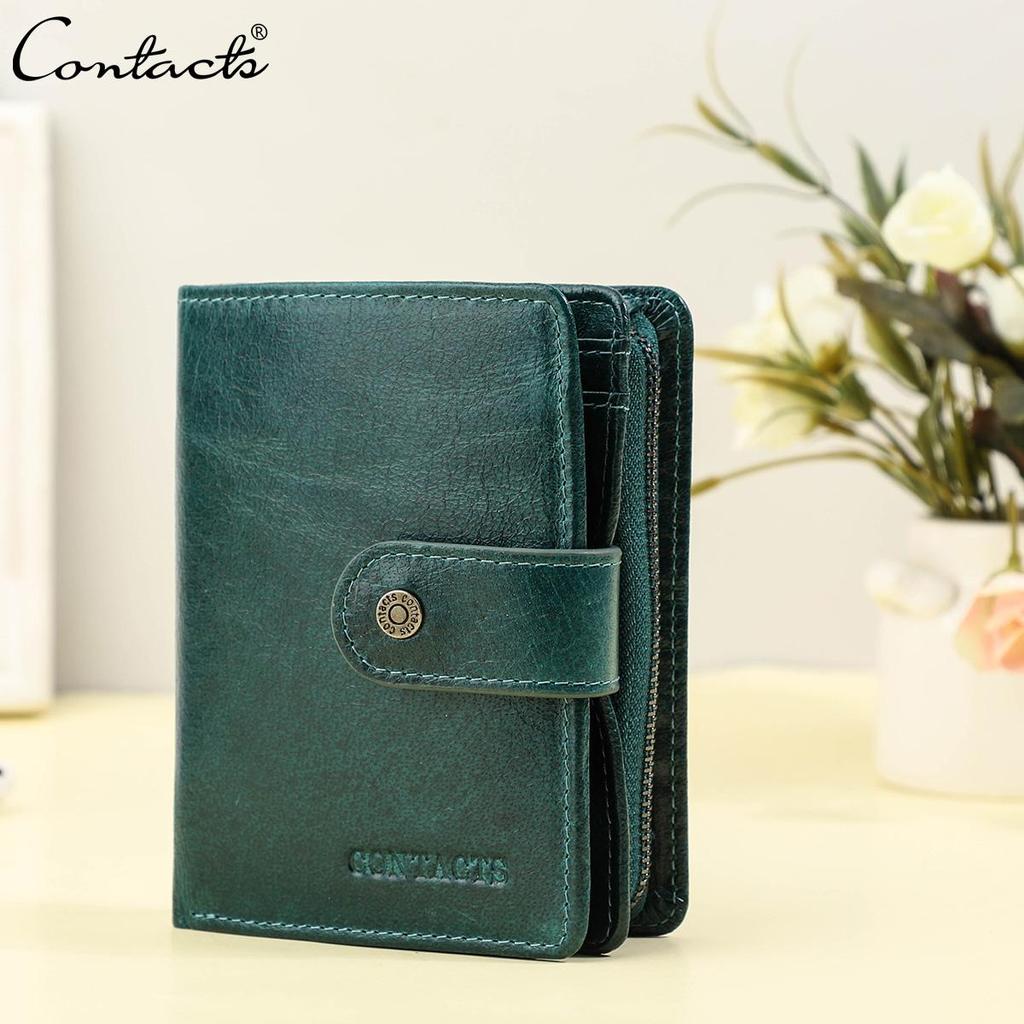 CONTACT'S женский компактный бумажник из натуральной кожи