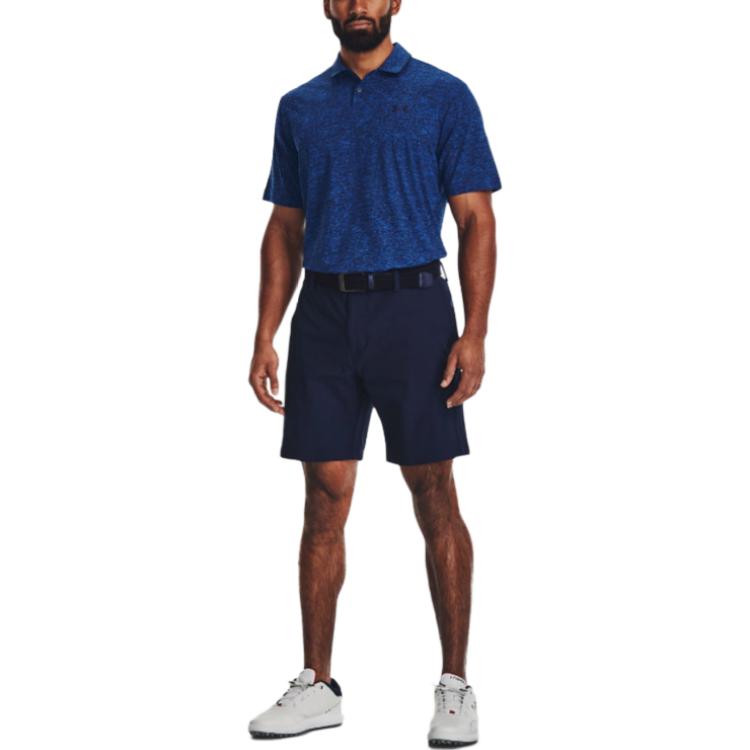Under Armour Iso-Chill Series, однотонный пуловер-поло с короткими рукавами, мужские топы Phantom-Blue 1377364-471