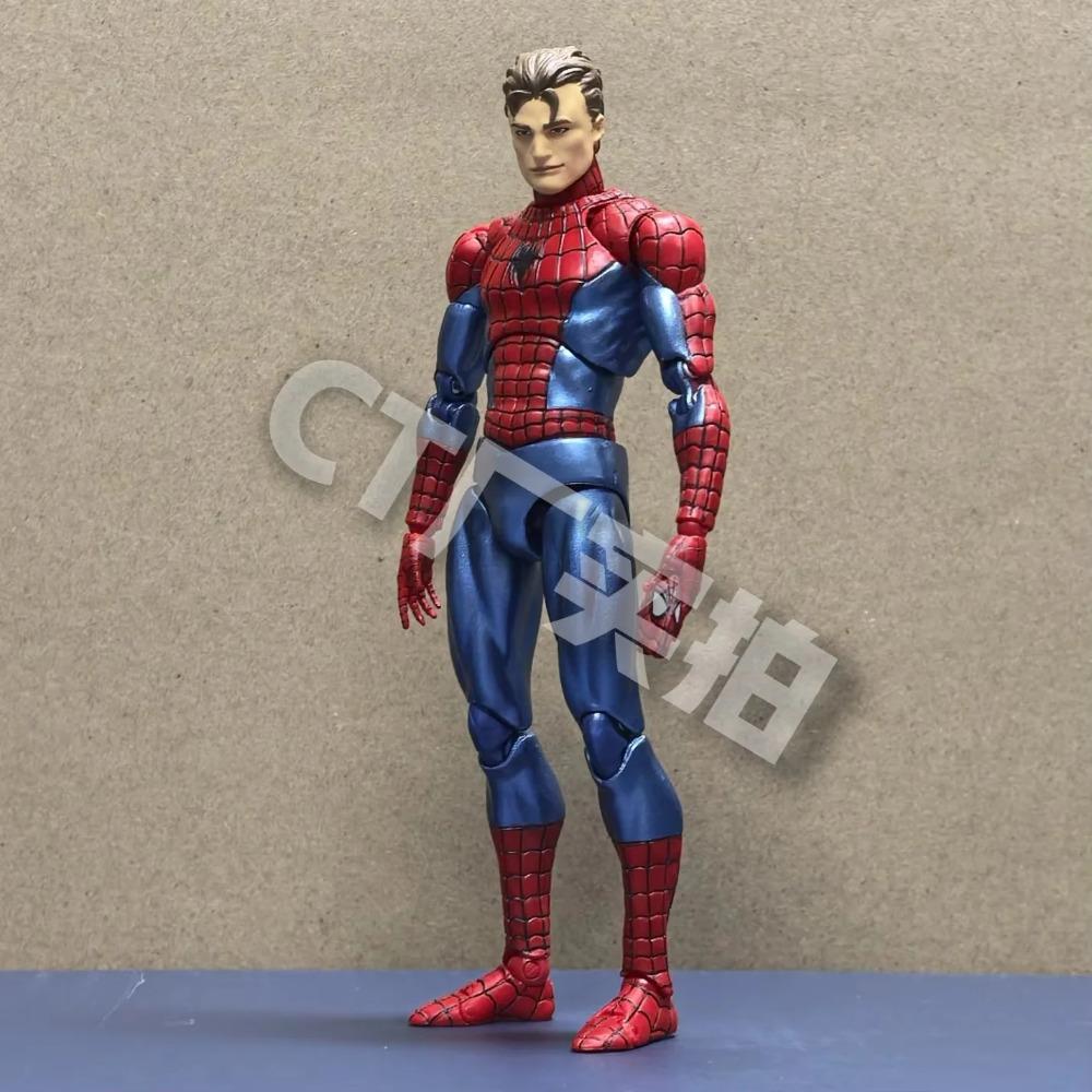 Оригинальная фигурка Ct Toys Человек-паук Mafex 075 The Amazing Spider-Man Comic Ver Mafex 185 Фигурка на шарнирах Модель Игрушки Подарок