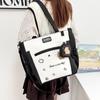Women's Handbag Cartoon Print Book Bag Student Shoulder Bag Large Capacity Crossbody Bag