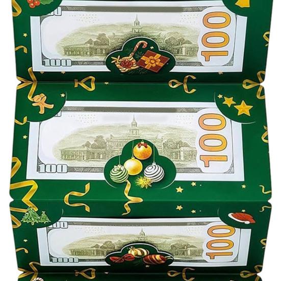 Рождественские конверты для денежных подарков 6 отделений держатель для денежных подарочных карт для наличных DIY праздничный сюрприз денежный конверт для рождественских принадлежностей для вечеринок