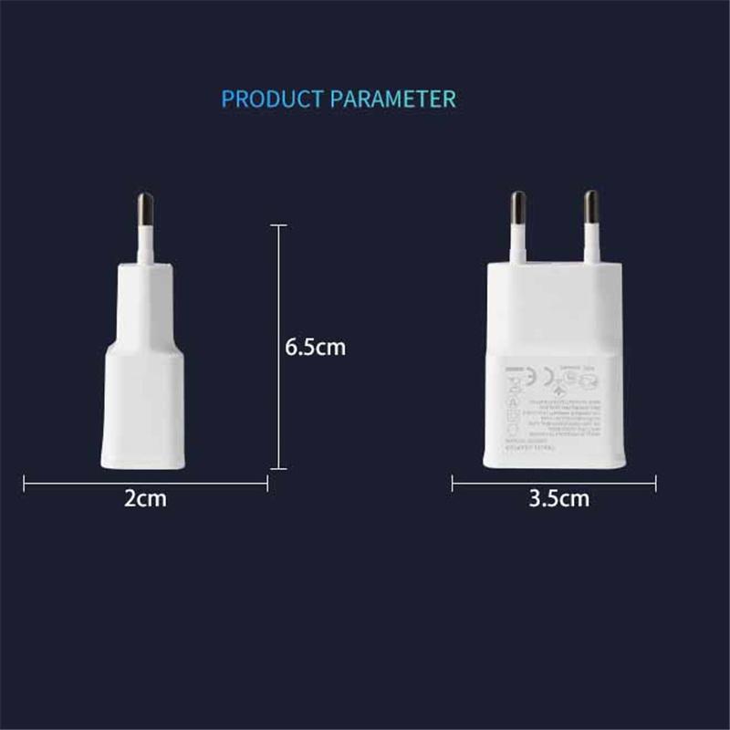 5В1А/5В2А USB Зарядное устройство Головка-вилка для зарядки мобильного телефона Стандарт ЕС/США Матовая сторона U/S4/7100