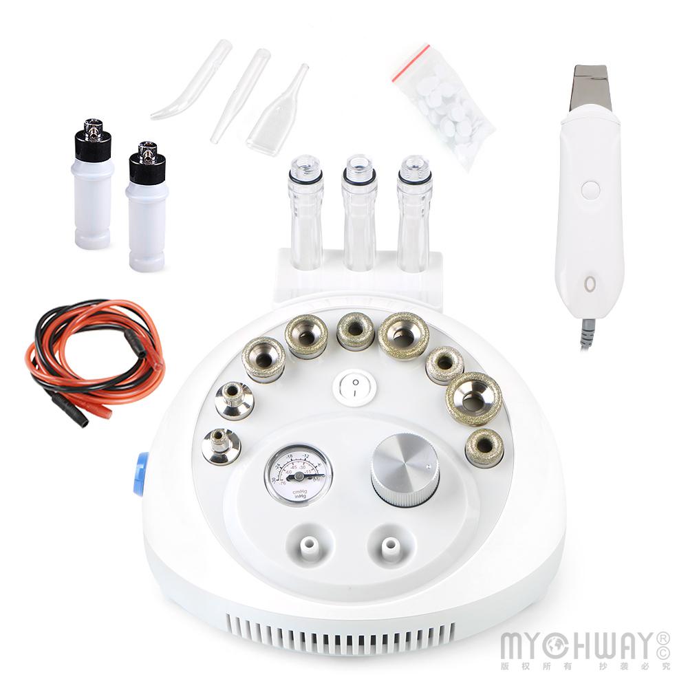 2 In 1 Dermabrasion Microdermabrasion Skin Scrubber Pore Cleaning Vacuum Face Peeling Machine