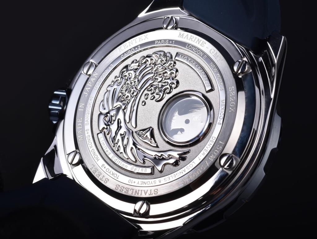 Часы MARINE GMT механические с автоматическим подзаводом, лимитированная серия из 88 экземпляров, синие [KENTEX] S820X-06 мужские