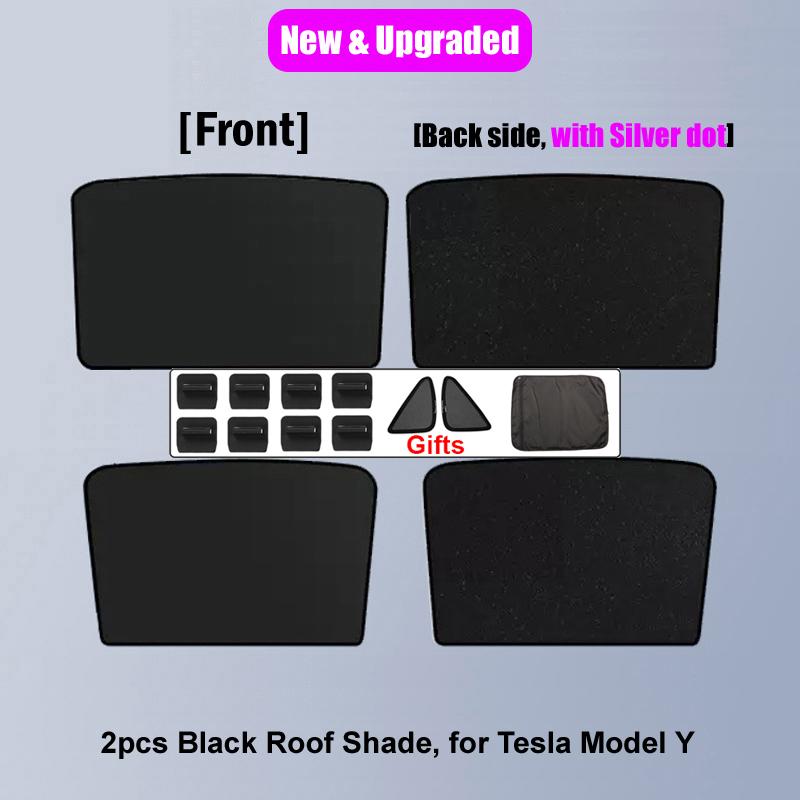 Модернизируйте солнцезащитные шторки для Tesla Model 3 Y 2023. Солнцезащитная шторка на стеклянной крыше. Передний задний люк на крыше. Ветровое стекло. Защитная шторка на крыше. Защитная сетка.