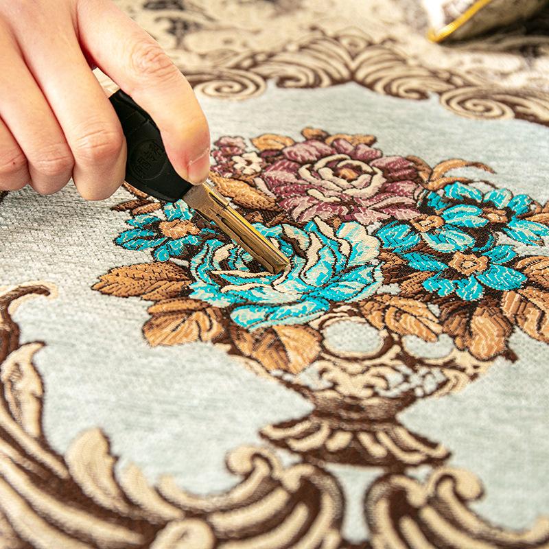 Европейская подушка для дивана, Высококачественная роскошная нескользящая, Всесезонное кожаное комбинированное покрытие для дивана, Подушка для сиденья, Летний американский стиль принцессы