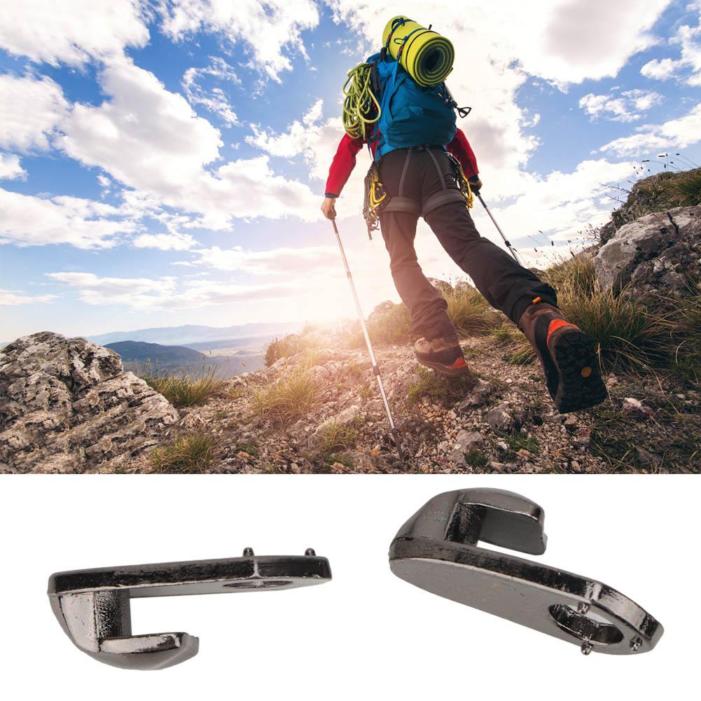 20Set Alloy Boot Lace Hooks Lace Fittings with Rivets for Repair Camp Hike Climb Accessories