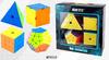 MOYU Meilong Abnormity Magic Cube Stickerless Brain Training Smooth Rotation Tetrahedron Hexahedron Dodecahedron Set of 4 [Item]
